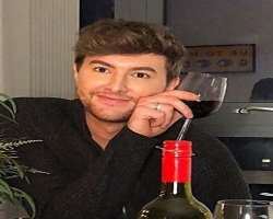 Mark Ferris consuming alcohol